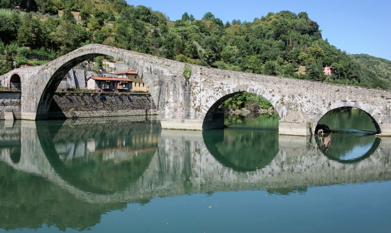 Most Máří Magdalény, Borgo a Mozzano, Itálie